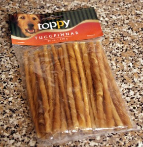 Toppy chewing sticks from Netto in Sweden