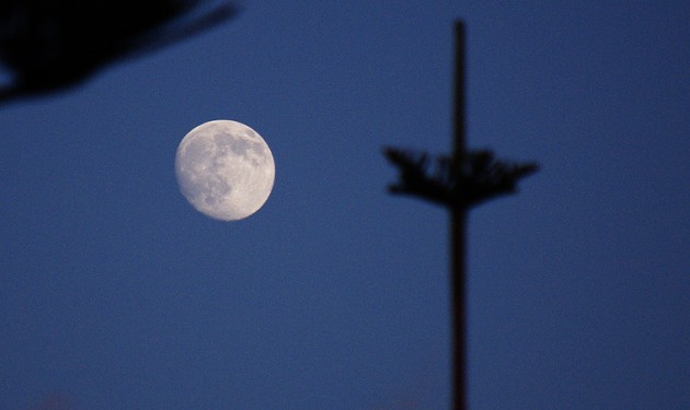 Almost full moon Almost full moon
