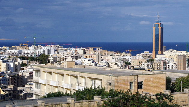 View over St julians and Portomaso Tower - where we work! View over St julians and Portomaso Tower - where we work!