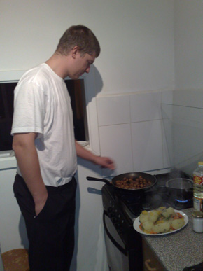 Dinner is ready! Dinner is ready!