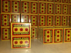 Three Stars Safety Matches - Jönköping Sweden Three Stars Safety Matches - Jönköping Sweden