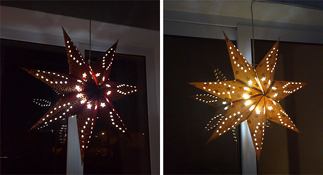 Stars are shining in our windows now Stars are shining in our windows now