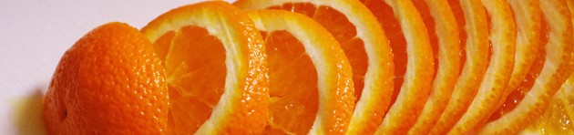 First I sliced an orange First I sliced an orange