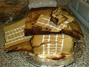 Just a pile of gingerbread pieces left Just a pile of gingerbread pieces left