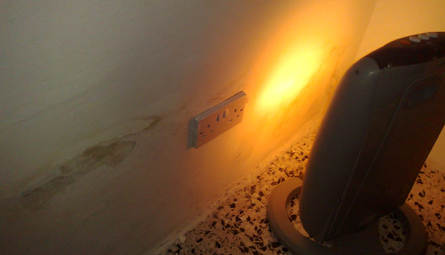 Still problem with the moisture-damaged wall Still problem with the moisture-damaged wall